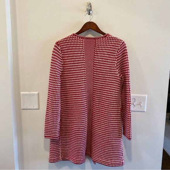 Talbots Pure Merino Wool Open Front Cardigan womens L 100% merino wool red - Picture 6 of 14